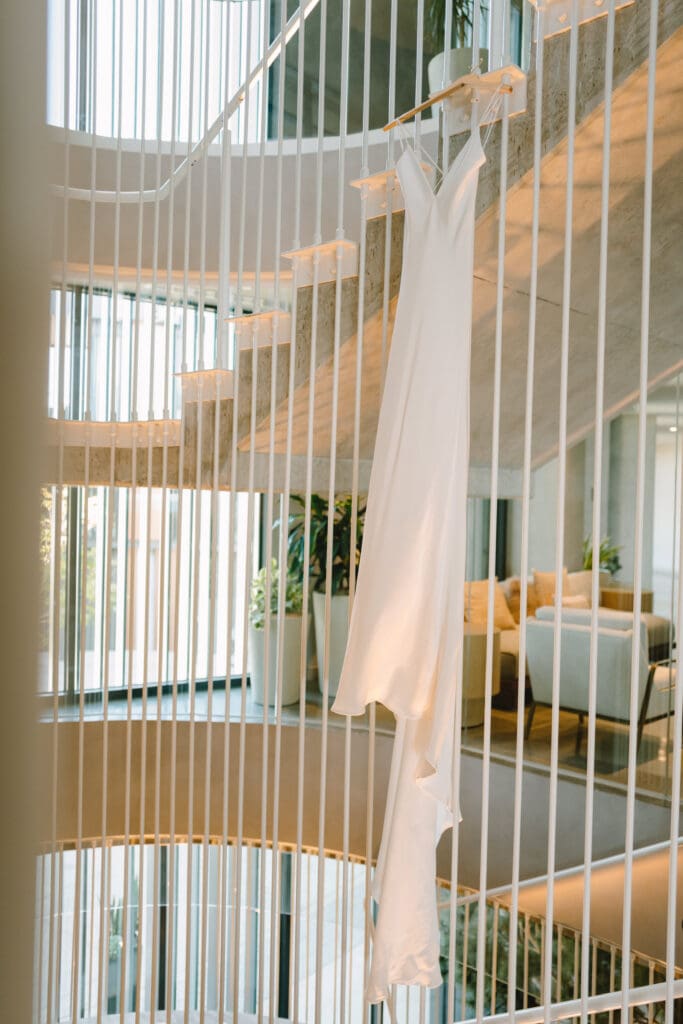 a bride getting ready